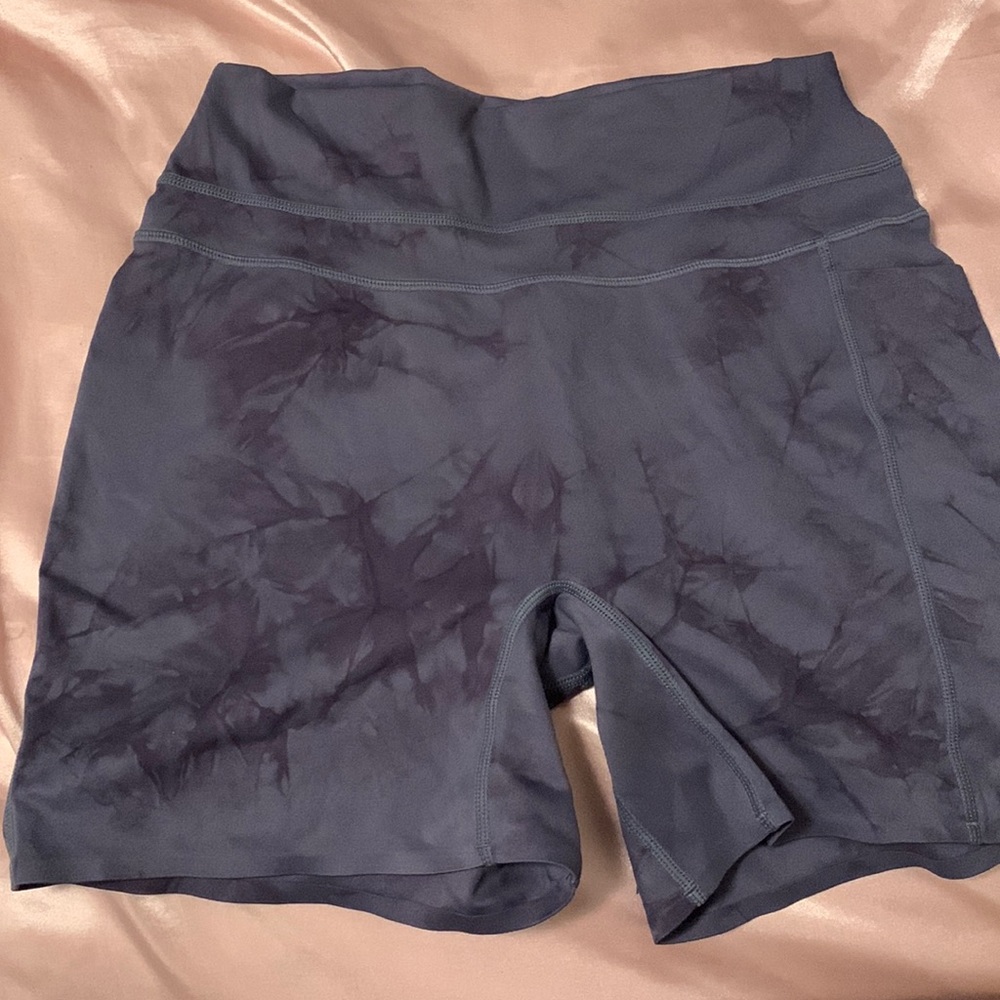 Alphalete Blue Tie Dye Shorts LARGE